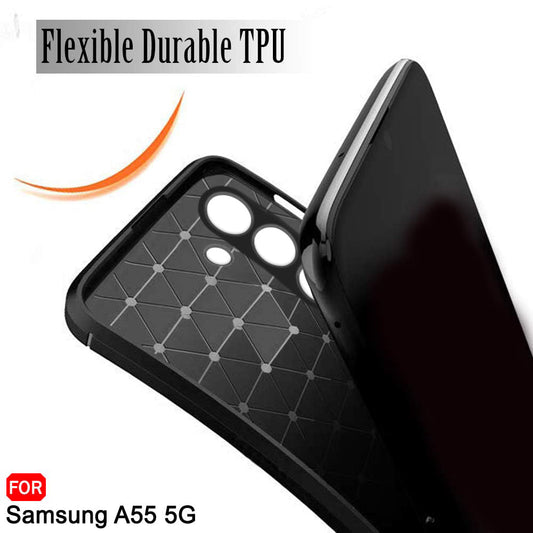 Techsuit - CarbonFiber - Samsung Galaxy A35 5G - Black