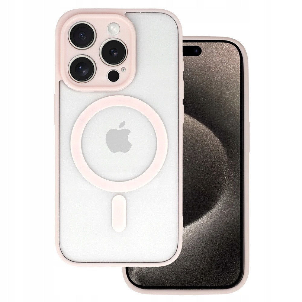 Acrylic Color MagSafe Калъф–iPhone 12 –Розов
