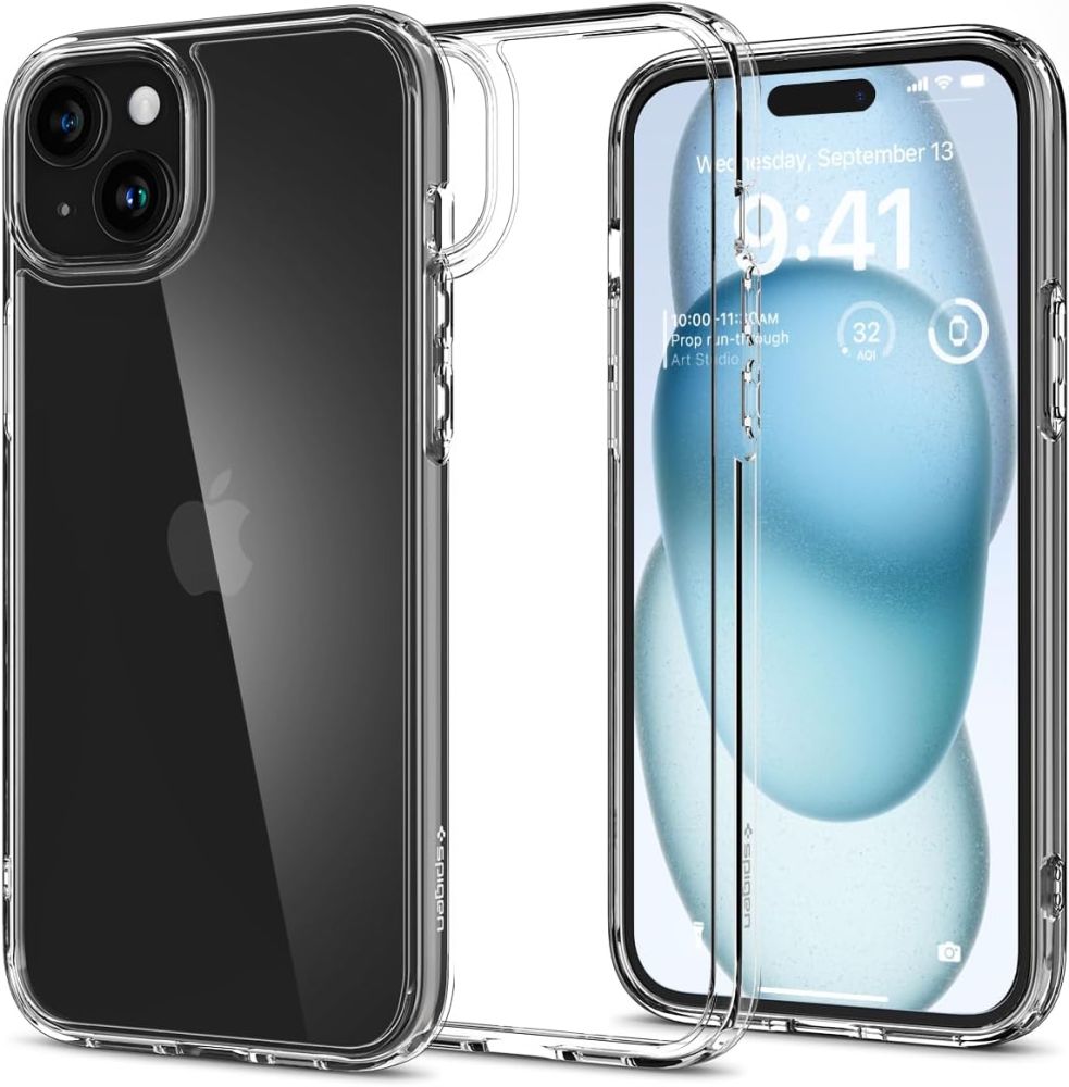Калъф Spigen Ultra Hybrid - iPhone 15 - Прозрачен