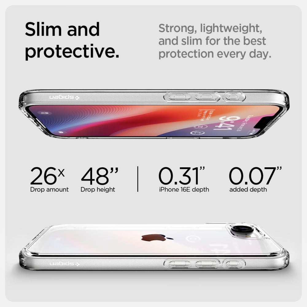 Калъф Spigen Ultra Hybrid - iPhone 16 - Прозрачен