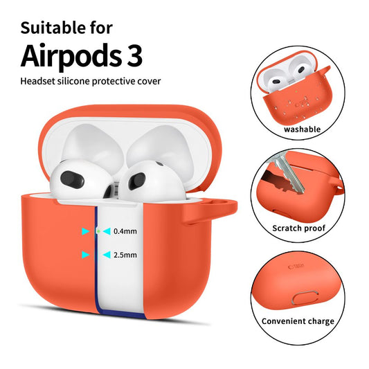 Tech-Protect Silicone Hook - Apple AirPods 3 - Оранжев