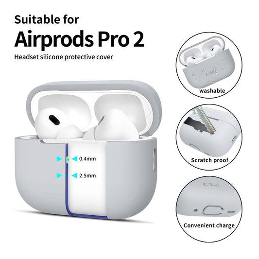 Tech-Protect Silicone - Apple AirPods Pro 1 - Сив