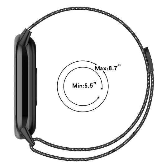 Techsuit - Watchband (W015) - Xiaomi Mi Band 8 / 8 NFC - Gray