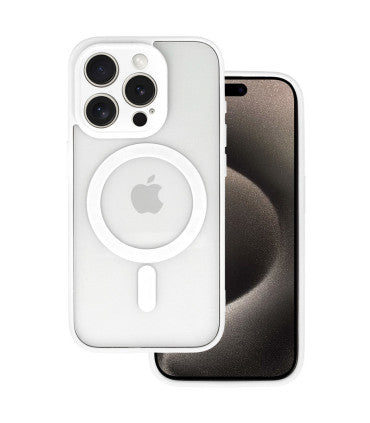 Acrylic Color MagSafe Калъф–iPhone 13 Pro–Бял
