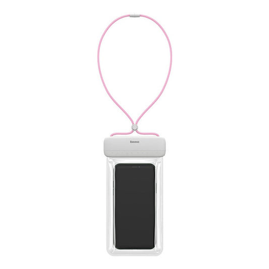 Baseus - Waterproof Case Let"s Go (ACFSD-D24) - Universal Cover for Mobile Phones, IPX8, max 7.2" - Pink