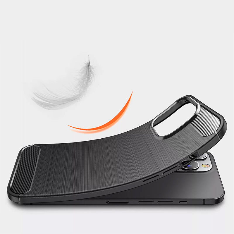 Калъф силикон – 2 mm Perfect – Carbon – iPhone 13 Pro – Черен
