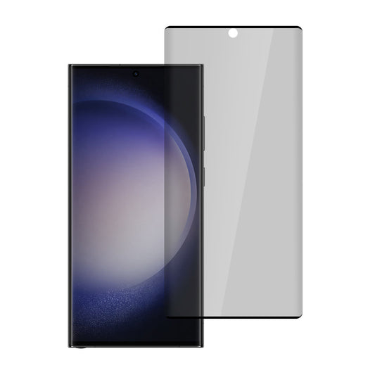 Закален Стъклен протектор – Privacy Glass – Samsung Galaxy S23 ULTRA – Черен