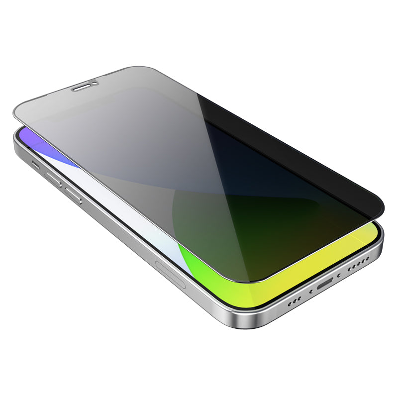 Borofone – Закален Стъклен протектор – BF7 Diamond Armor Full Screen – Anti spy – iPhone 12/12 Pro