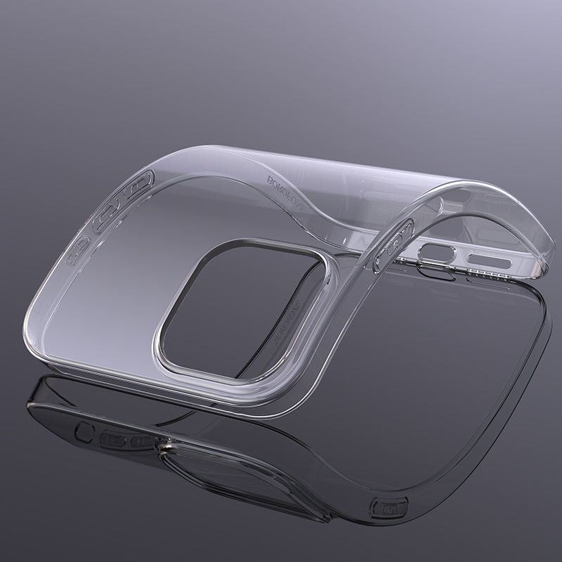 Калъф силикон – Borofone BI4 Ice Series – iPhone 15 Pro – Прозрачен