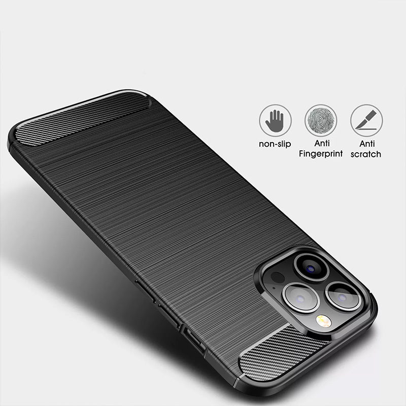 Калъф силикон – 2 mm Perfect – Carbon Xiaomi Redmi None 12 5G/Poco X5 – Черен