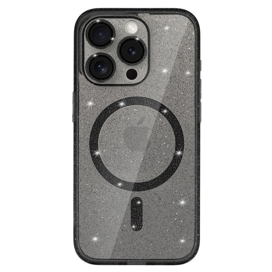 Калъф силикон – Блестящ – MagSafe – iPhone 13 – Черен