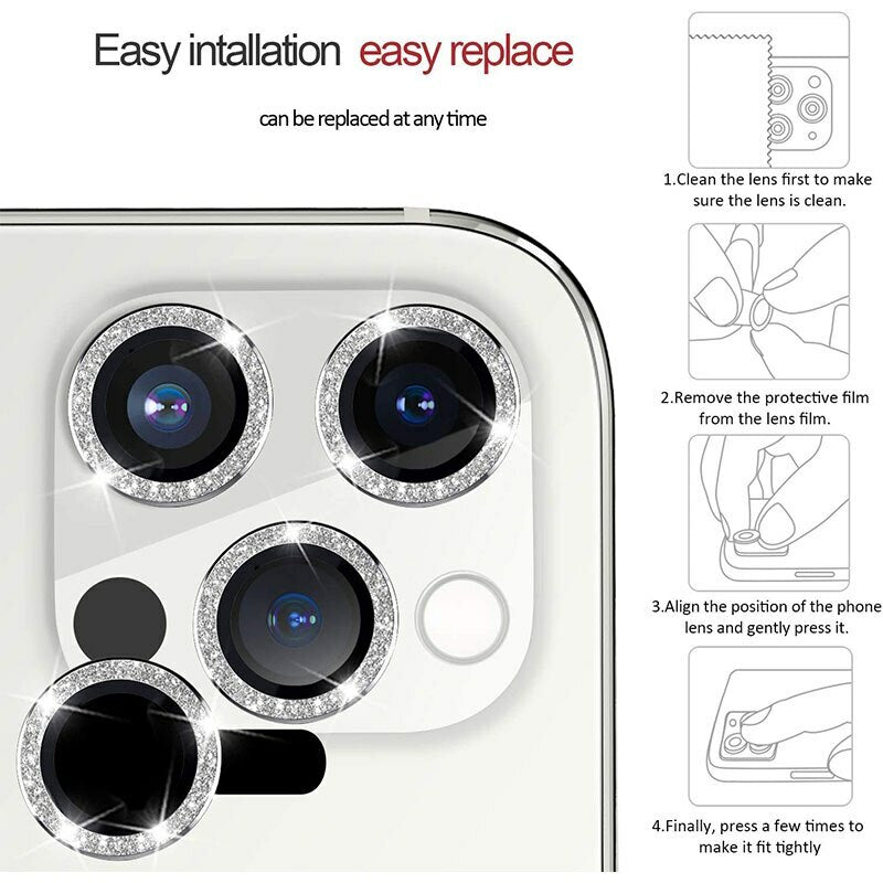 Закален Стъклен протектор –HARD DIAMOND –LENS (5 обектива) – Samsung Galaxy S24 Ultra – Сребрист