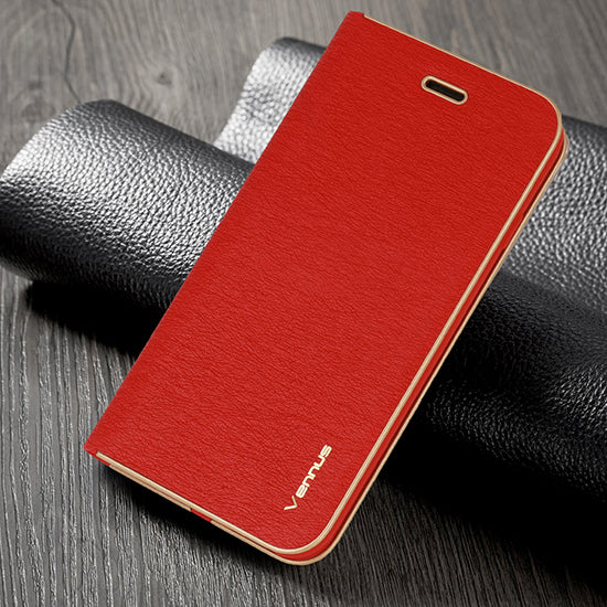 Калъф тефтер – Vennus Book – Samsung Galaxy S24 Ultra – Червен
