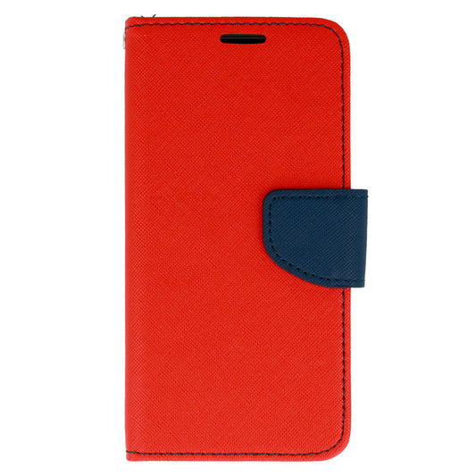 Калъф силикон – Fancy Червен – Samsung Galaxy S22 – Тъмно син