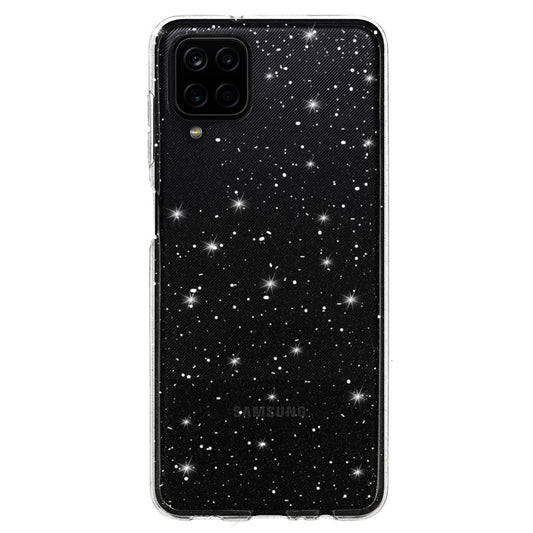 Калъф силикон – Crystal Блестящ – Samsung Galaxy A12 – Сребрист