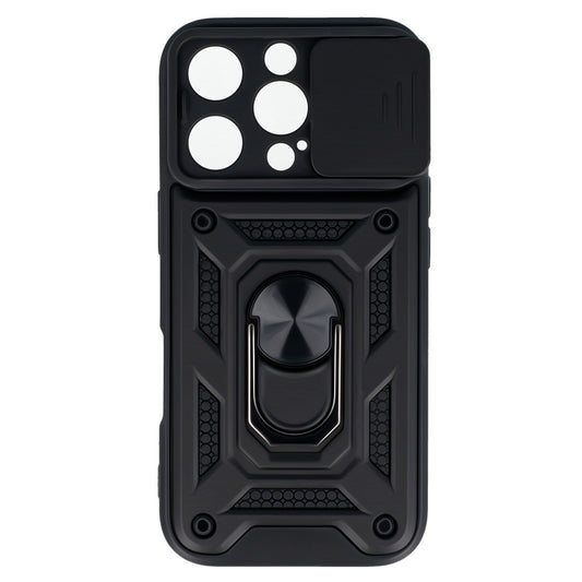Калъф силикон – Slide Camera Armor – iPhone 16 Pro Max – Черен