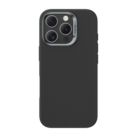 Benks – Калъф Magnetic Armor Pro Kevlar Metal Frame 600D – iPhone 16 Pro – Черен