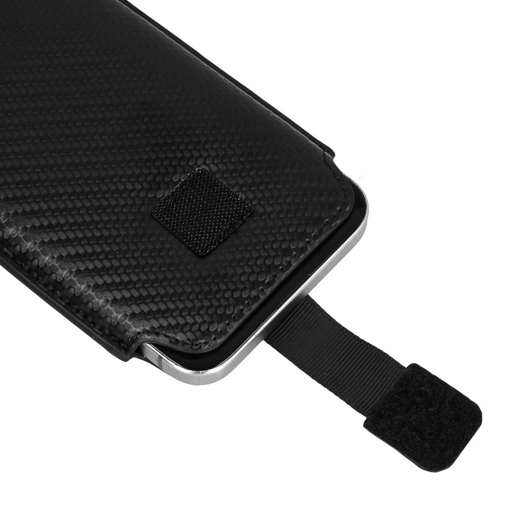 Wonder – Калъф CARBON ROZMIAR L – iPhone 13 Mini/12 Mini/SE 2020/2022/7/8 – Черен