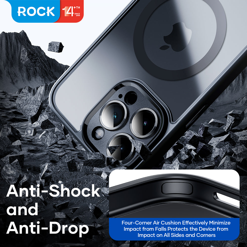 Rock – Guard Touch Matte Series Magnetic – iPhone 15 Pro Max – Сив
