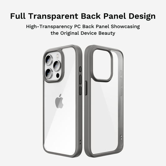 Rock – Guard Series – iPhone 16 Plus – Прозрачен-Черен
