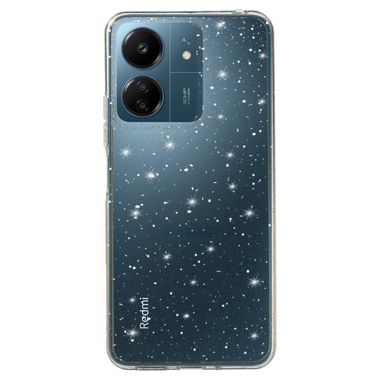 Калъф силикон – Crystal Блестящ Xiaomi Redmi 14C – Сребрист