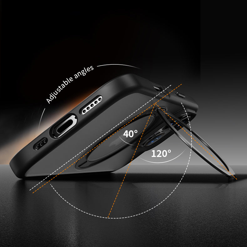 Rock – Калъф Crystal Rotating Touch Series Magnetic – iPhone 16 Pro – Черен