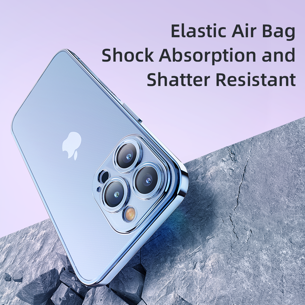 Rock – Калъф Electroplating Series Черен – iPhone 14 Pro – Прозрачен