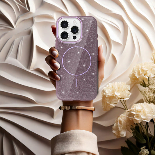 Калъф силикон – MagSafe Slim Shiny – iPhone 14 Pro Max – Лилав