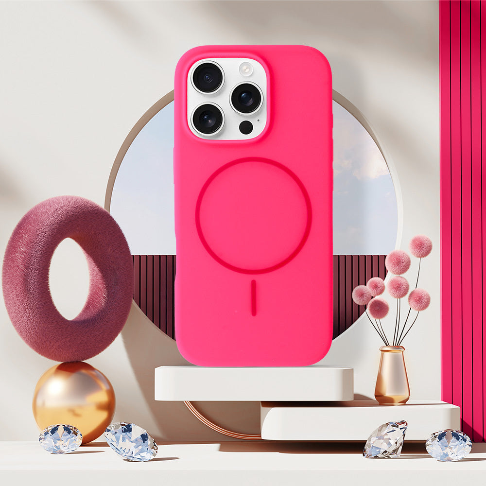 Калъф силикон – MagSafe Slim Silicone – iPhone 13 – Розов