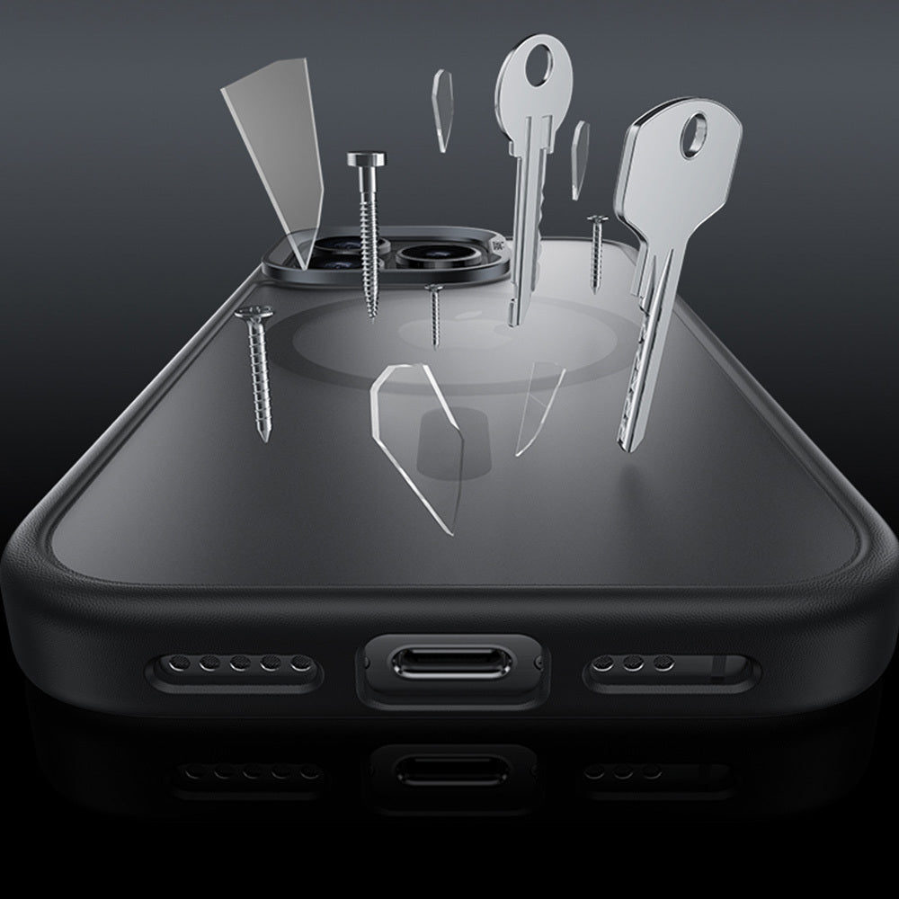 Benks – Magnetic Mist Metal Frame – iPhone 16 – Черен