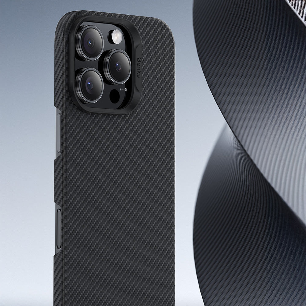 Benks – Калъф Magnetic Armor Air Kevlar Pc Frame 600D (D066) – iPhone 16 Pro Max – Черен