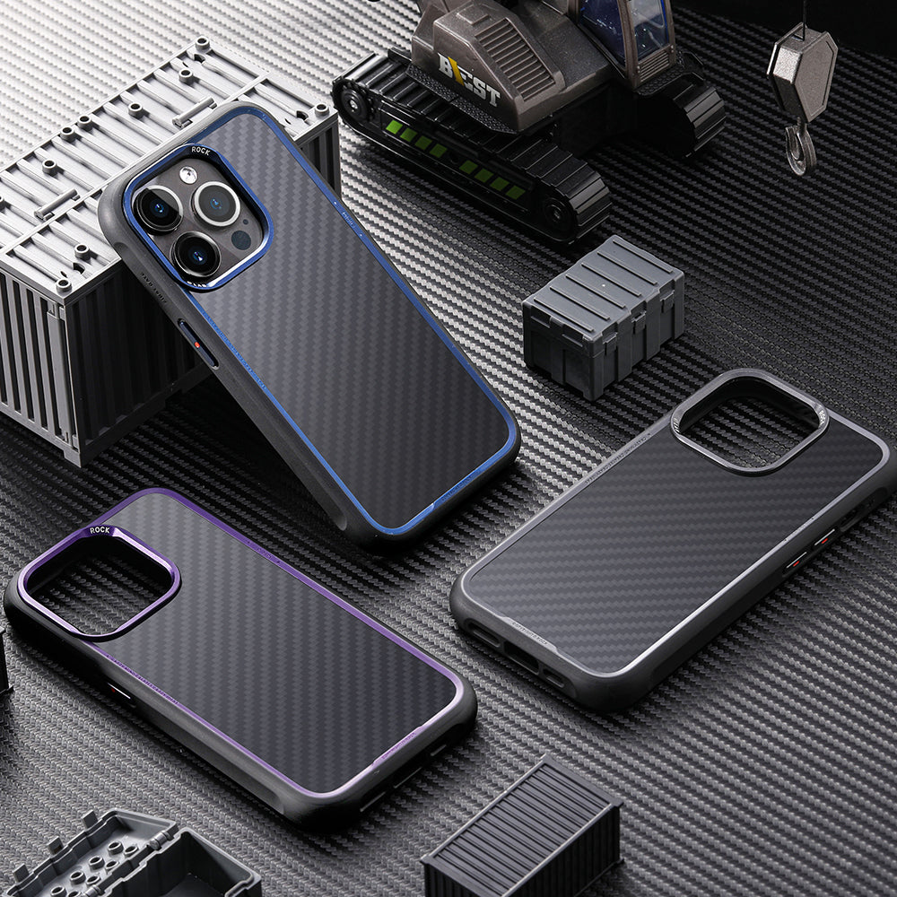 Rock – Kevlar Series Aramid Fiber – iPhone 15 – Черен