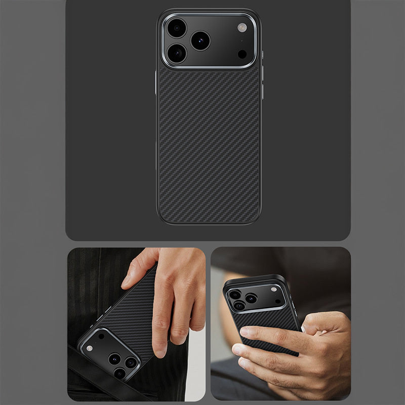 Benks – Калъф Magnetic Armor Pro Kevlar Metal Frame 600D (A067) (Camera Control Button) – iPhone 17 – Черен