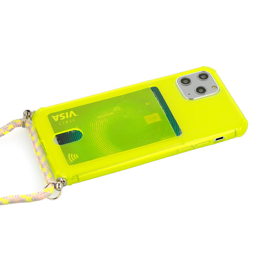Калъф силикон – STRAP Fluo Case – iPhone X/XS – Лайм