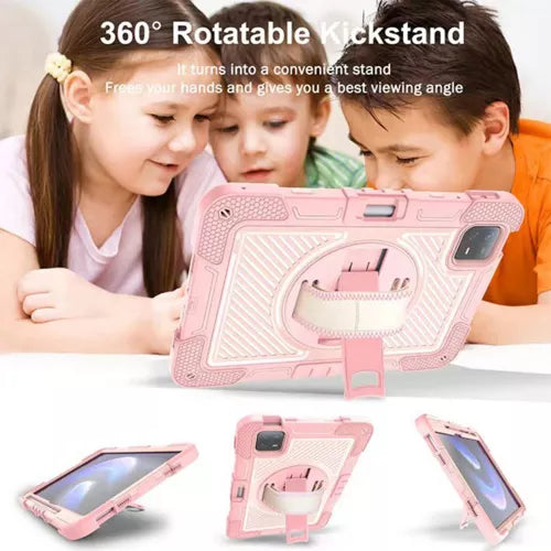 Techsuit - StripeShell 360 - Xiaomi Pad 6 / Pad 6 Pro - Pink