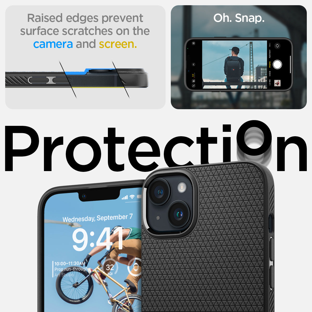 Spigen - Liquid Air - iPhone 14 - Matte Black