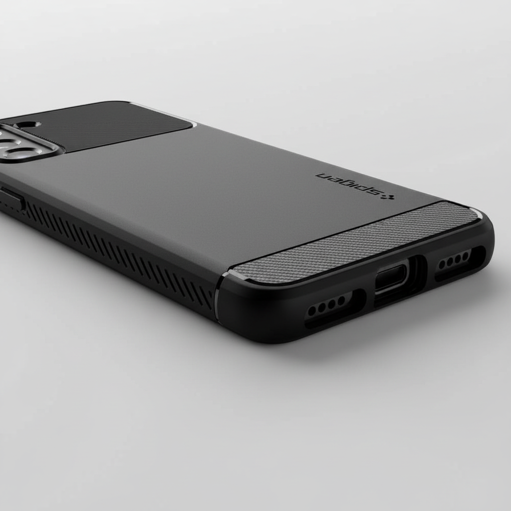 Spigen - Rugged Armor - Samsung Galaxy S21 - Black