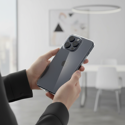 Spigen - Air Skin Hybrid - iPhone 15 Pro - Crystal Clear