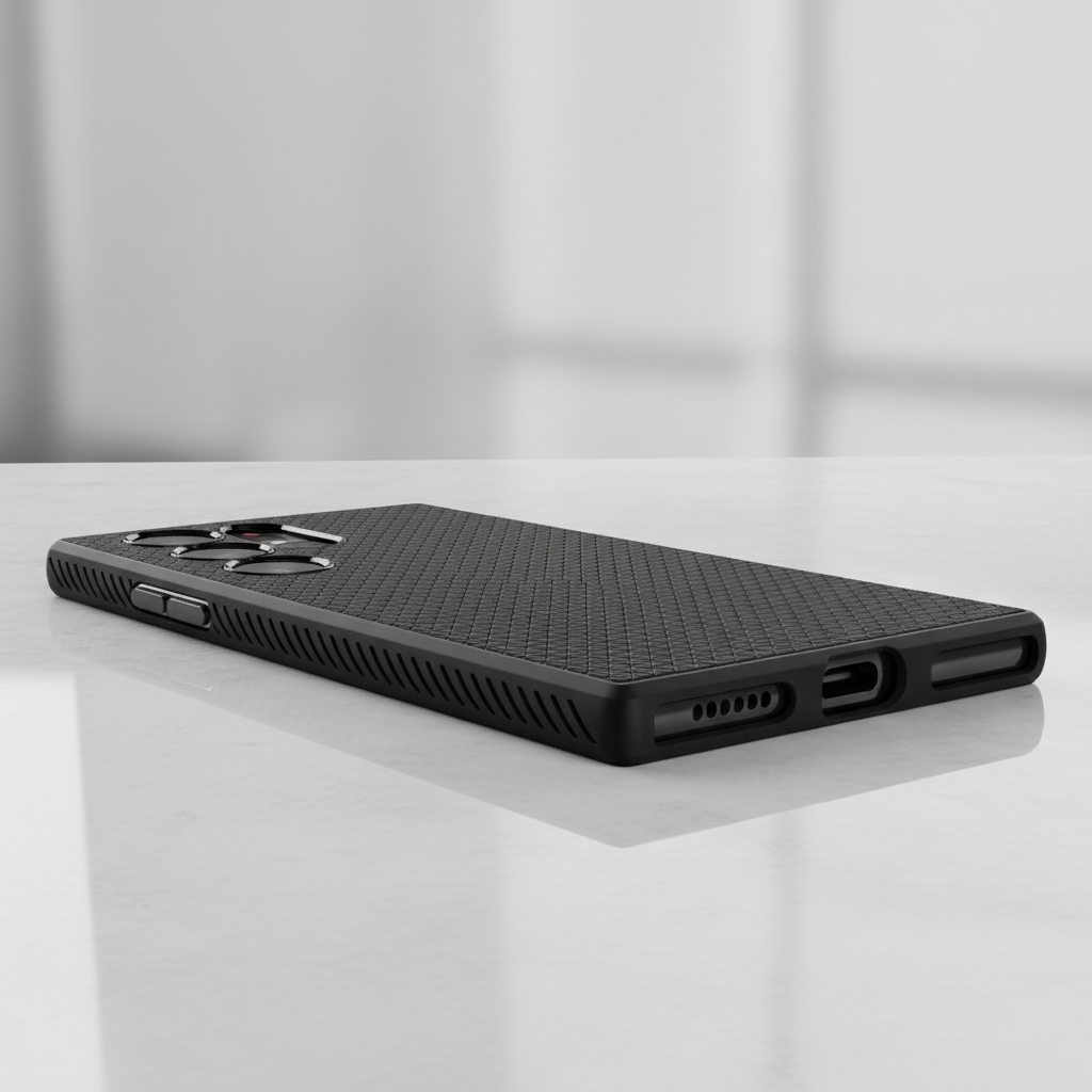 Spigen - Liquid Air - Samsung Galaxy S22 Ultra - Black