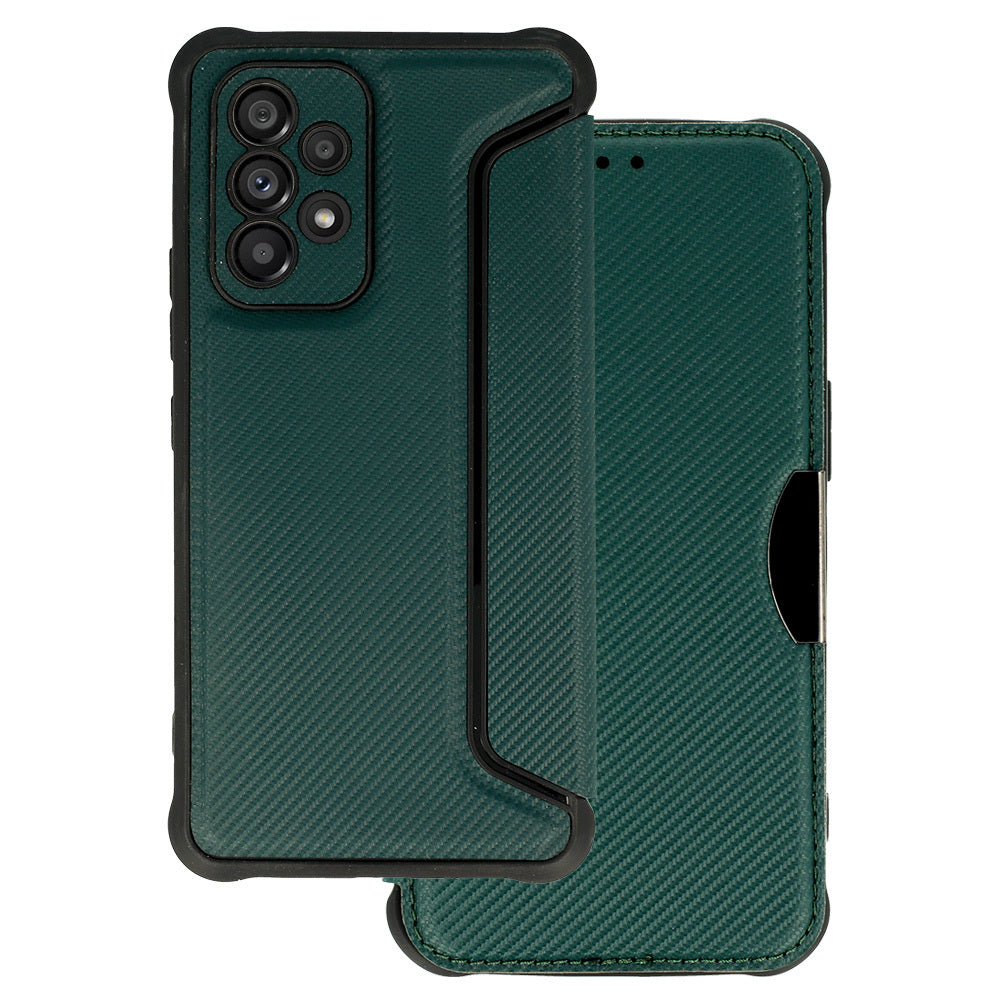 Razor Carbon–Калъф Тефтер–Samsung Galaxy A22 5G –Зелен