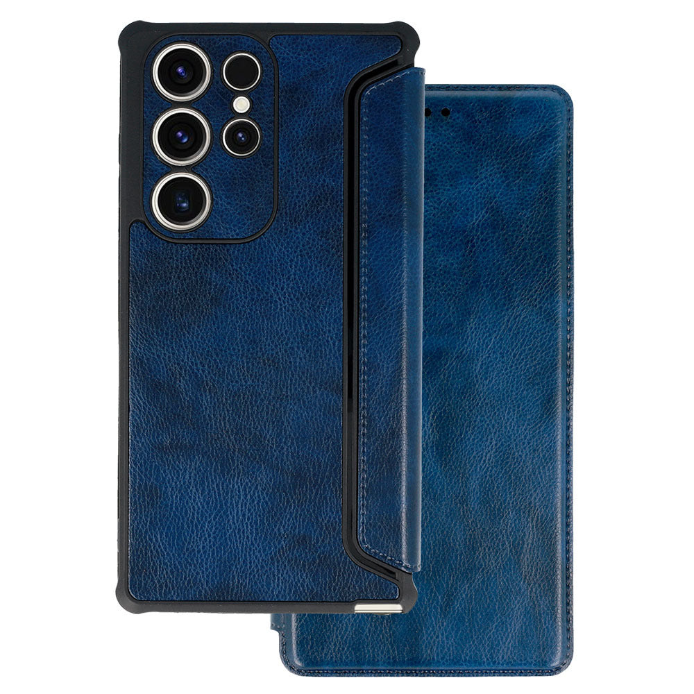 Razor Leather–Калъф Тефтер–Samsung Galaxy S23–Navy