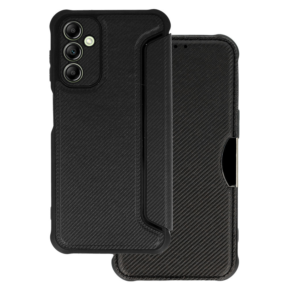 Razor Carbon–Калъф Тефтер–Samsung Galaxy A23 4G/5G–Черен