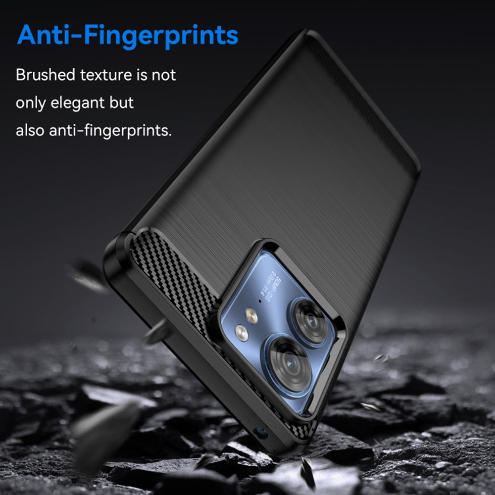 Techsuit - Carbon Silicone - Motorola Moto G54 - Black