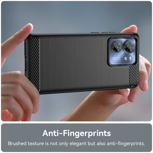 Techsuit - Carbon Silicone - Motorola Edge 40 Pro - Black