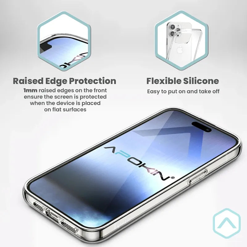 Ултра тънък прозрачен Силиконов калъф Skin Effect– iPhone 14 Pro Max