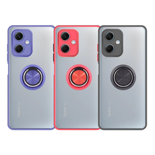 Матов калъф с цветбутони –Xiaomi– пълна защита на камерата  – магнитен съпорт 180°–  цвят – елегантен и уникален