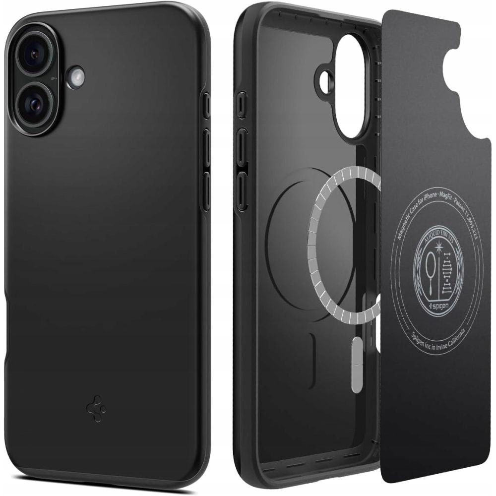 Калъф Spigen Thin Fit - iPhone 16 Plus - Черен