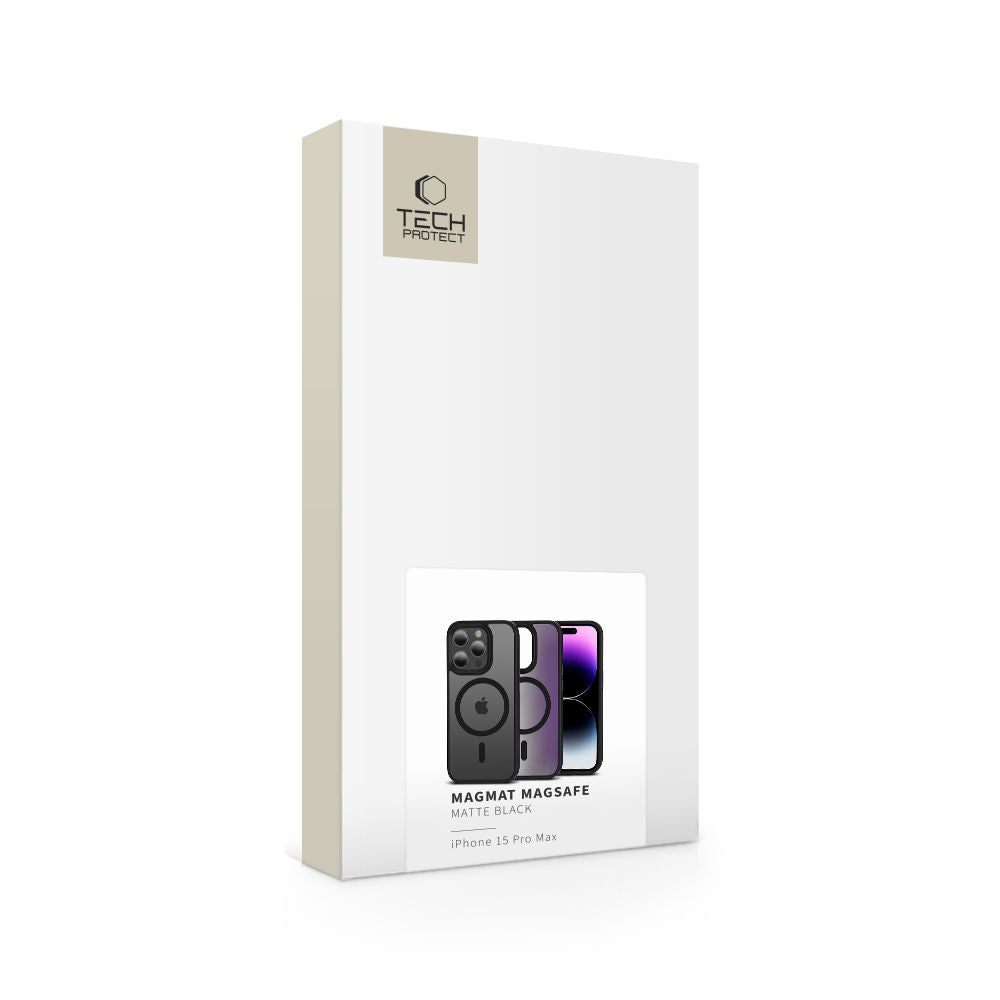 Калъф Tech-Protect MagSafe - iPhone 15 Pro Max - Черен