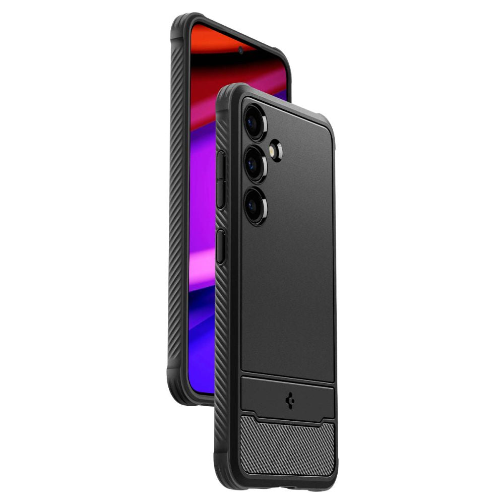 Калъф Spigen Rugged Armor - Galaxy S24 - Черен