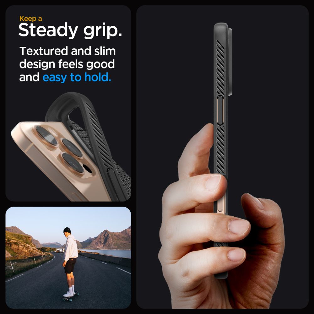 Калъф Spigen Liquid Air - iPhone 16 Pro Max - Черен